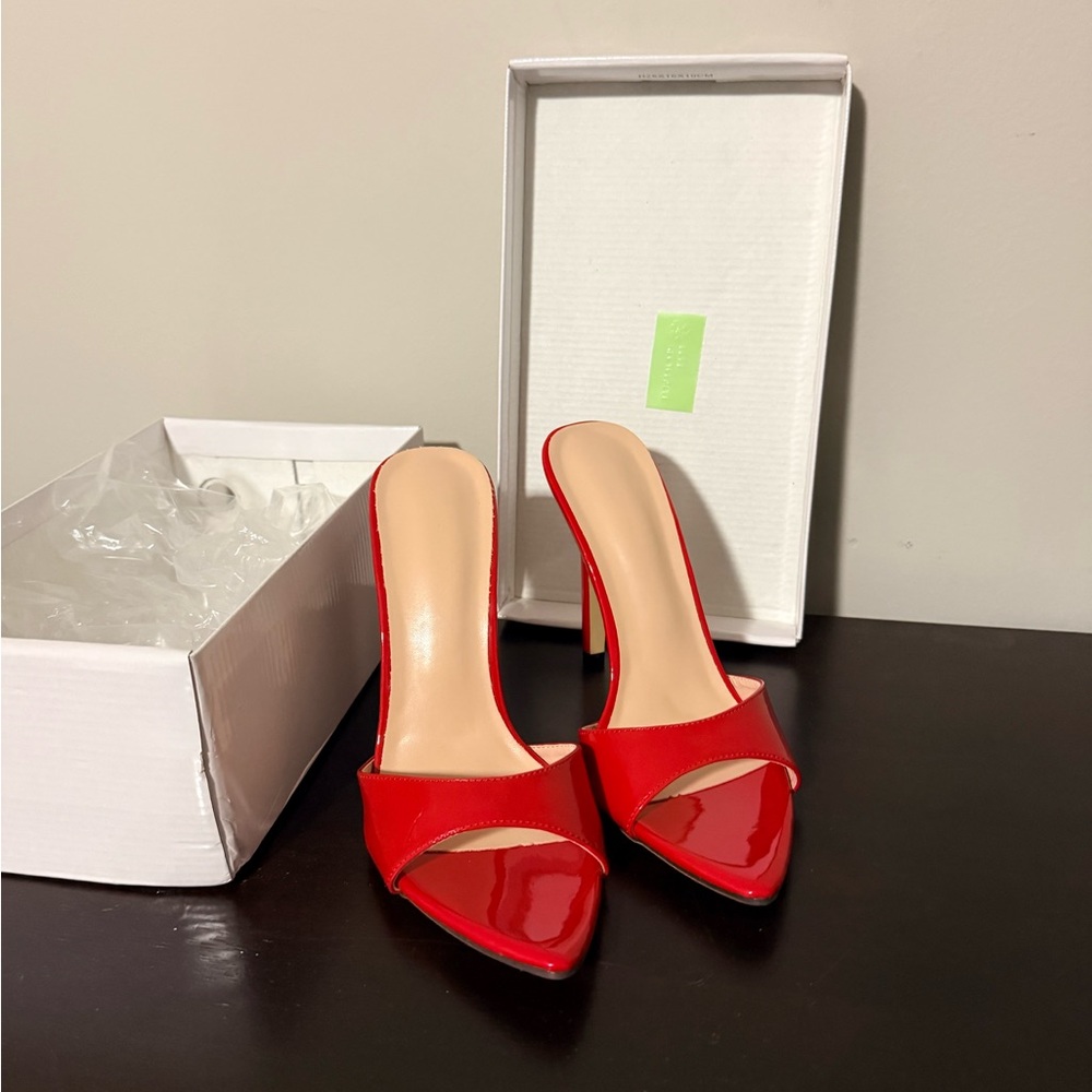 Elegant Red Women's Heels